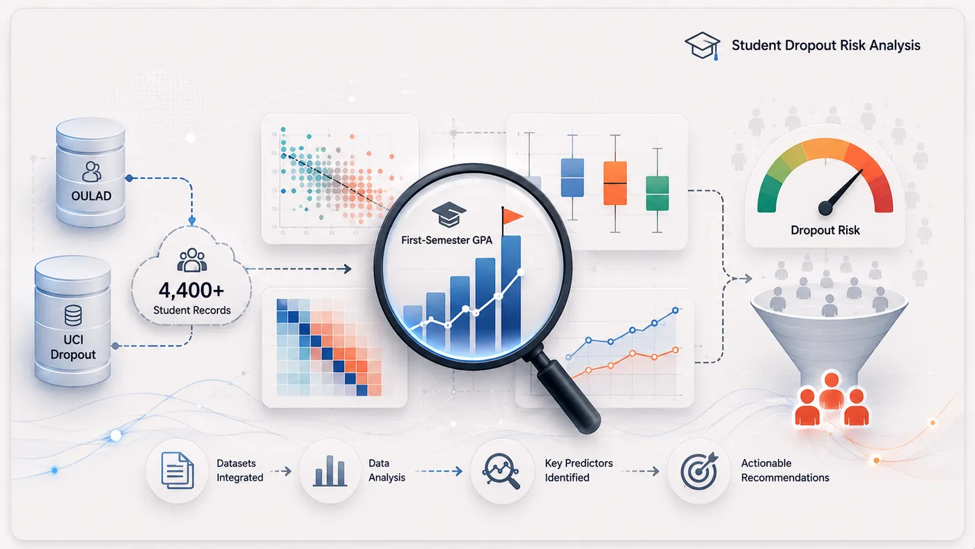 Student dropout risk analysis charts